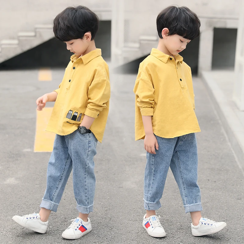Children's Wear Boys'Suit 2019 Two Kids' Foreign Style Boys'Fashion Suit k1