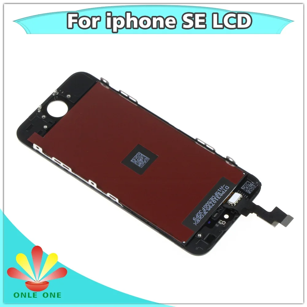 1 шт. качественный ЖК дисплей + сенсорный экран дигитайзер для iPhone 5SE SE черно белый