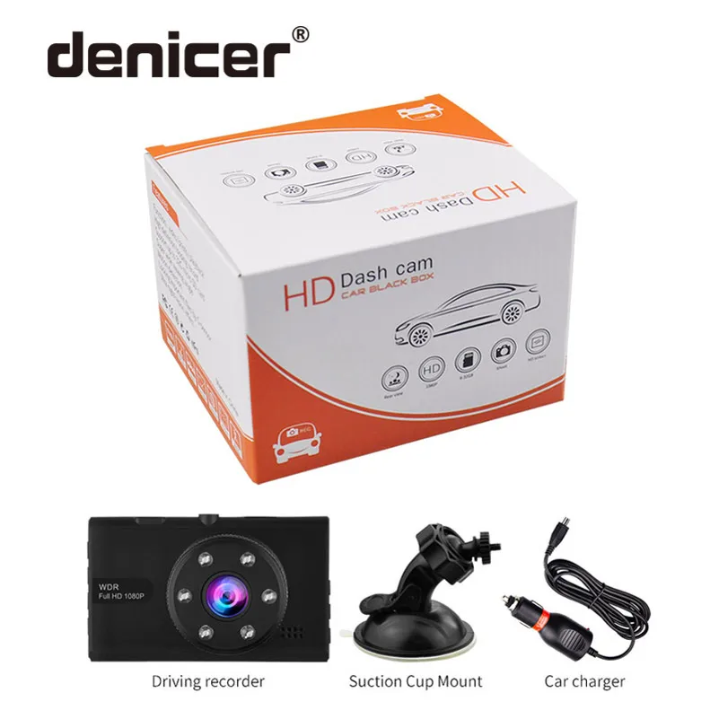 FHD Dash Cam 1080P Dashboard 3.0 A Clearly Infraded Night Vison Car DVR with Cyclic Record Motion Detection Function Camera | Автомобили и