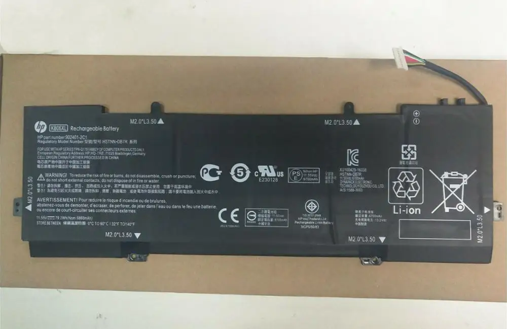 Новая Подлинная батарея для HP Spectre x360 15 b bl000 15t bl100 HSTNN DB7R KB06XL TPN Q179 902401 2C1 902499 855 11 55 V