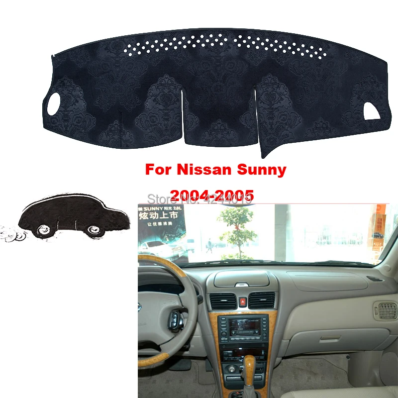

TOMMIA Dashboard Cover Dash Mat for Car Sun Shade ANTI-UV Dash Pad Car Dashboard Mat For Nissan Sunny 2004-2005
