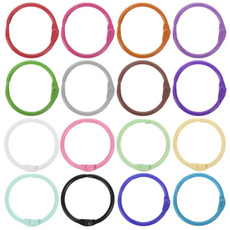 

10pcs Metal Loose Leaf Binder Ring Book Hoops DIY Albums School Office Supplies Craft Binding Book Hoops