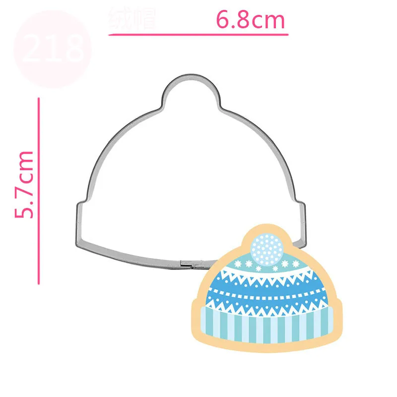 1pc Stainless Steel Cookie Cutter Hat Shpe Pancake Mould Biscuit Press Stamp Mold Cake Decorating | Дом и сад