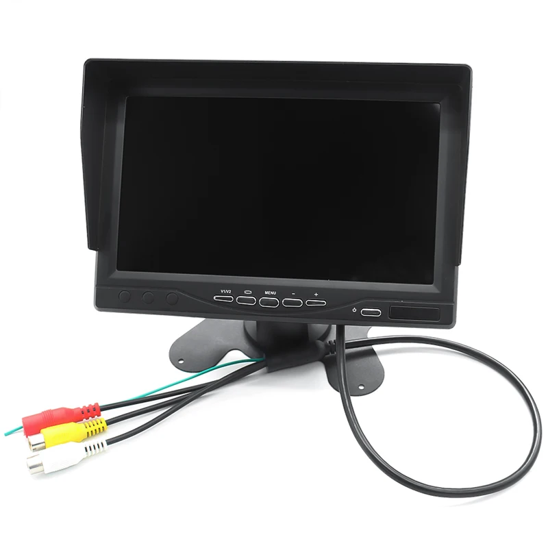 GreenYi HD AHD " TFT ЖК-экран 2 CH автомобильный монитор парковки DVR цифровой видеорегистратор с ИК фронтальной задней камерой для автобуса грузовика
