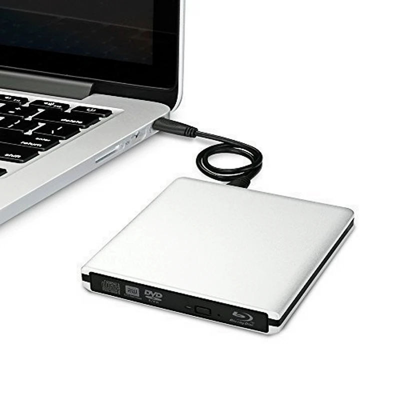 Для WINDOWS 7/8/10 Mac 3D Play Slim Silver Aolly USB 3 0 внешний BD Blu Ray DVD +/ RW DL CD Drive Writer Burner|Компьютерные