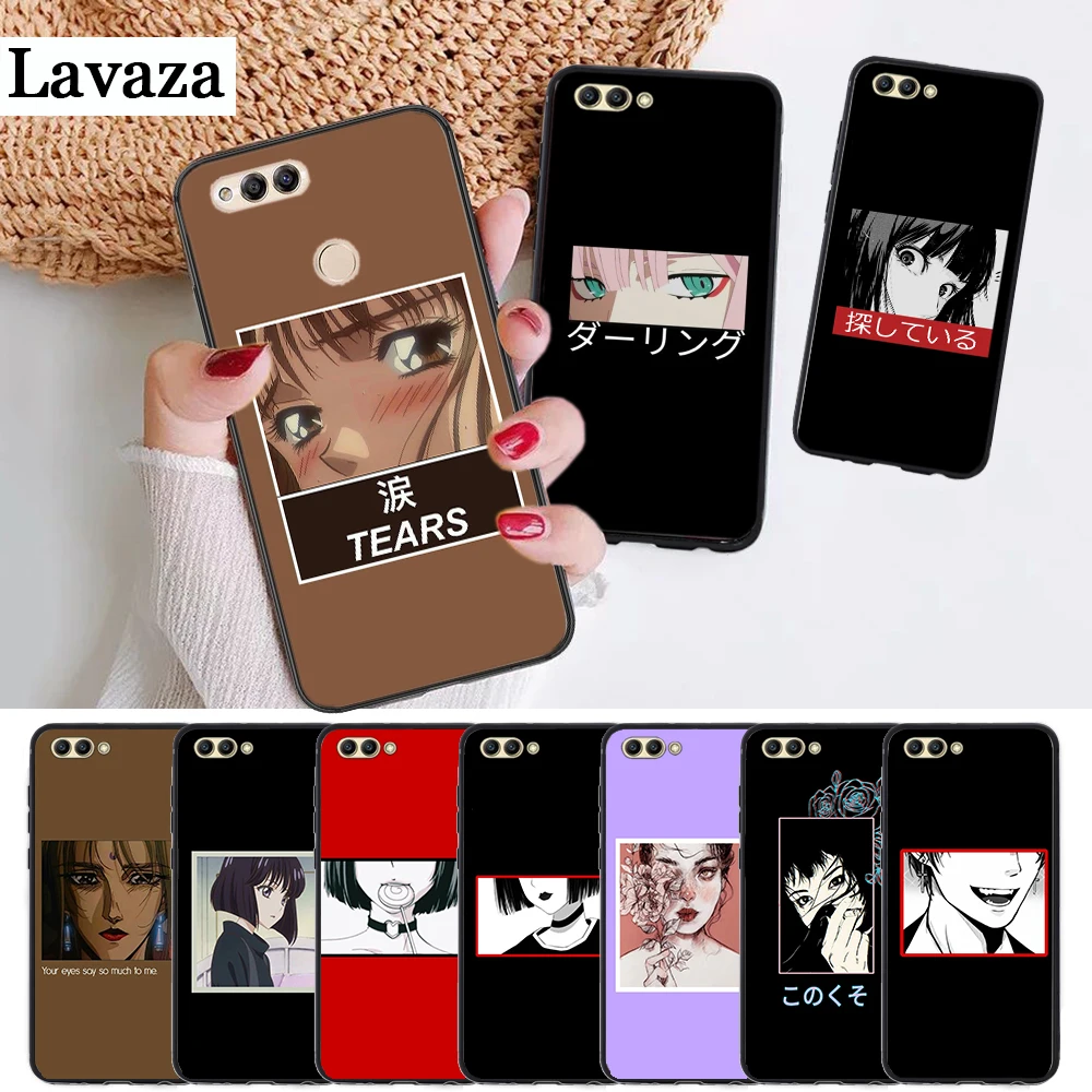 Beautiful eyes of cartoon Silicone Case for Huawei honor 6A 7A Pro 7X 8 Lite 8A 8X 8C 9 Note 10 View 20 20S 9X | Мобильные телефоны