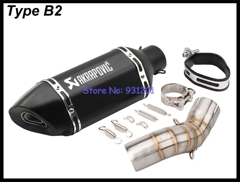 Мотоцикл слипоны для Kawasaki Z900 Z900 A2 выхлопная труба akrapovic глушитель выхлопной трубы ссылку средняя выхлопная труба мото