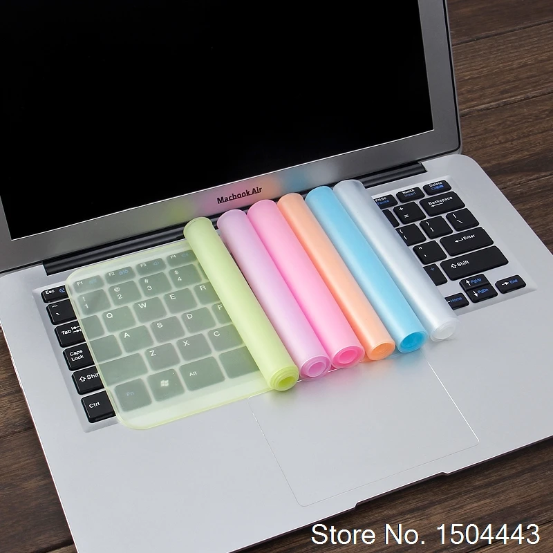 100 шт./лот оптовая продажа силиконовый чехол для клавиатуры Apple Macbook Dell Inspiron Hp Pavilion