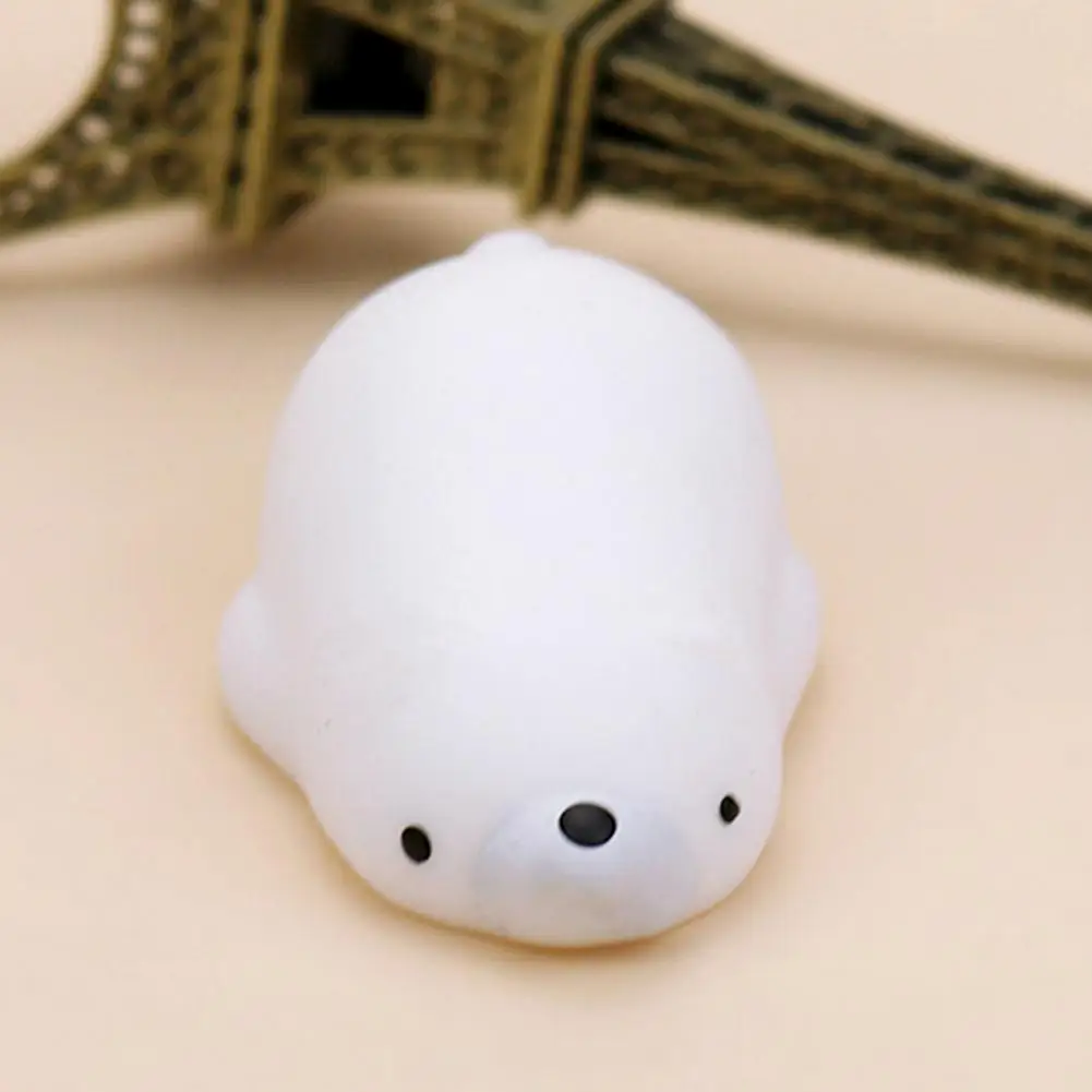 1 Vitoki Squeeze Toys прекрасная печать панда кошка Морская звезда Осьминог Кролик Мягкая силиконовая рука сжимает давление Игрушка для снятия стресса маленький - Цвет: 1