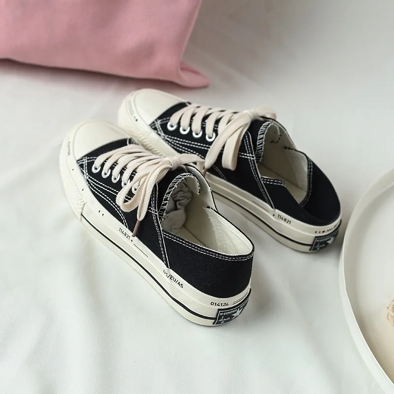 

Classic Womens Canvas Casual Shoes Ladies Sneakers Lace-up Shoes Luxury Shoes Women Designers Zapatos De Mujer Tenis Feminino