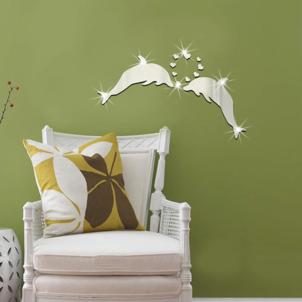 Зеркальная настенная паста Funlife дельфин парная зеркальная новое украшение для