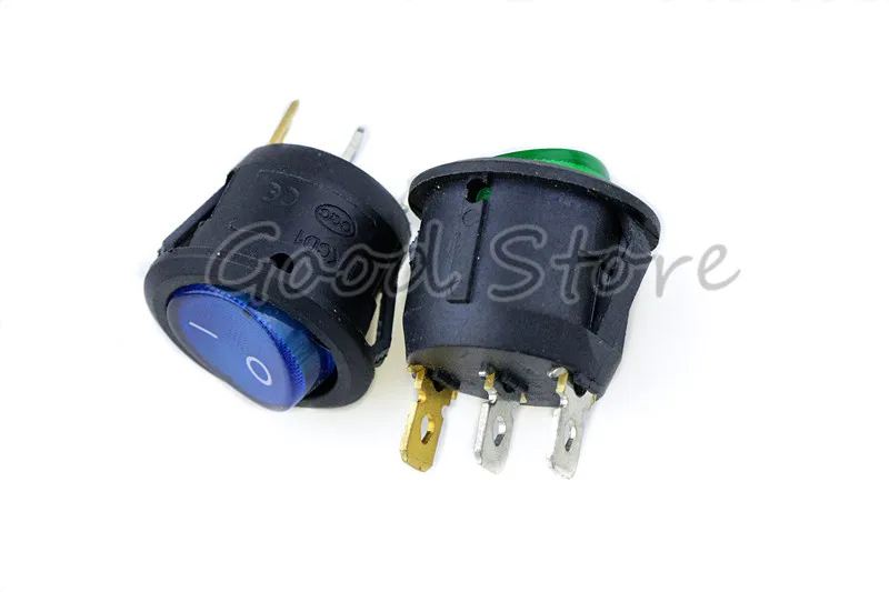 4 шт. 3Pin на включение/выключение автомобиля 220V/12V Круглый Рокер Dot лодка