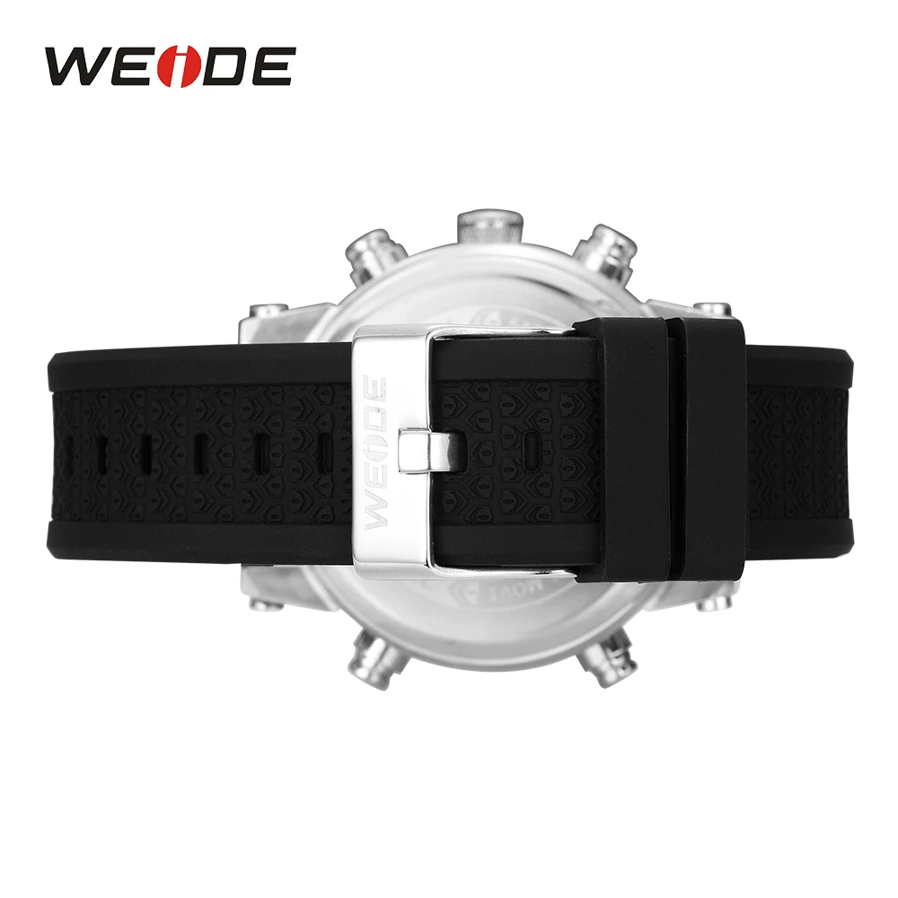 WEIDE мужские армейские часы кварцевые будильники Хронограф Дата Цифровой дисплей
