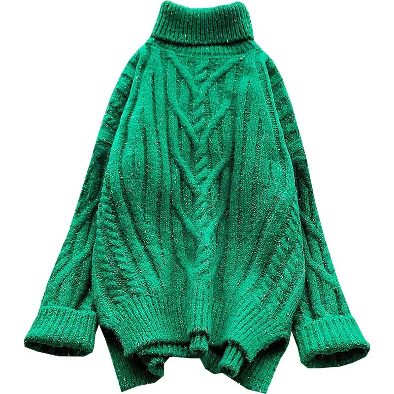2008 Autumn and Winter Style Thickened Loose Korean Edition Coarse Wool Pullovers with Fair Heads | Женская одежда