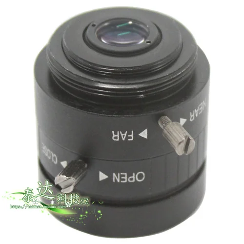 

4 mm HD industrial camera machine vision 3 megapixel fixed focus monitor lens manual aperture cs interface