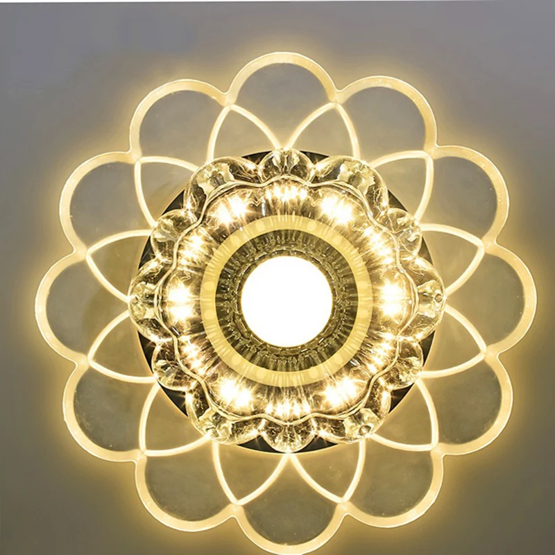 Современный хрустальный потолочный светильник поверхностного