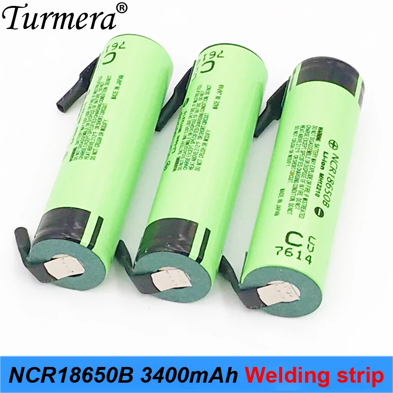 18650 аккумулятор 3400 mAh 3,7 V NCR18650B+ литий-ионная аккумуляторная батарея в полоску для фонарика 12v набор электрических отверток nov11
