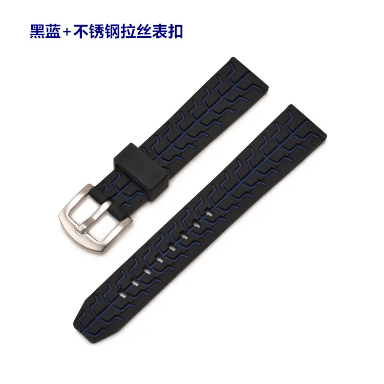 black and blue NEW arrival silicon Watchband Bracelet Strap for SUUNTO 9 Suunto 9 Brao Suunto D5 Suunto spartan Sport Wrist HR Baro - Цвет: black and blue