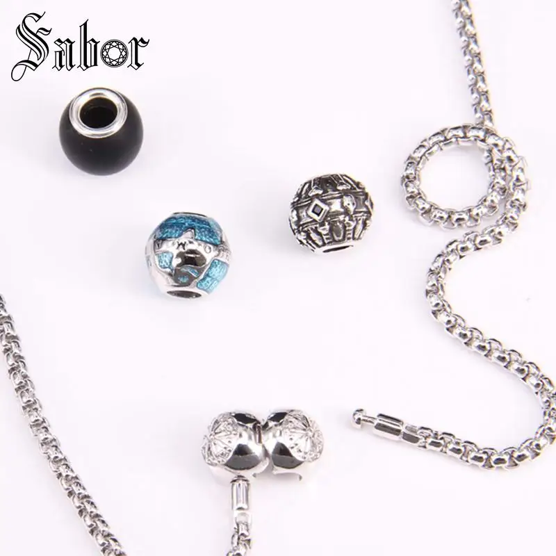 Ожерелье из зигзага и обсидиана ожерелье шармы Европейский Rebel ювелирные изделия