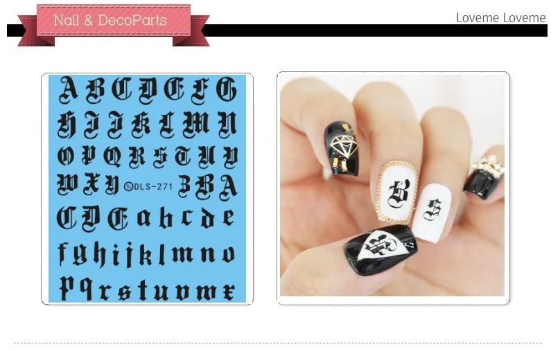 1 лист модная наклейка для ногтей|stickers for nails|water transfer stickerstransfer sticker |