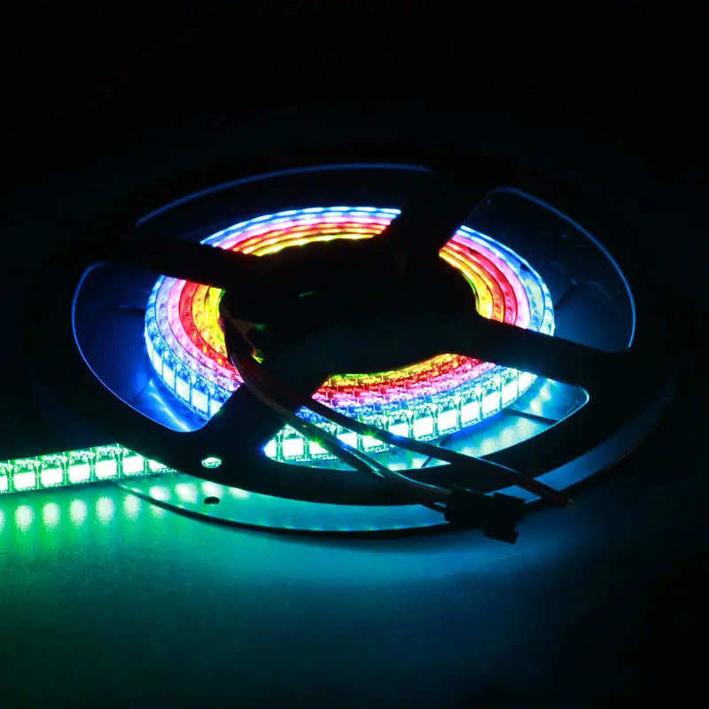 2 м 144 светодиодный s/M WS2812B 5050 SMD RGB пикселей полосы WS2812 цифровые гибкие