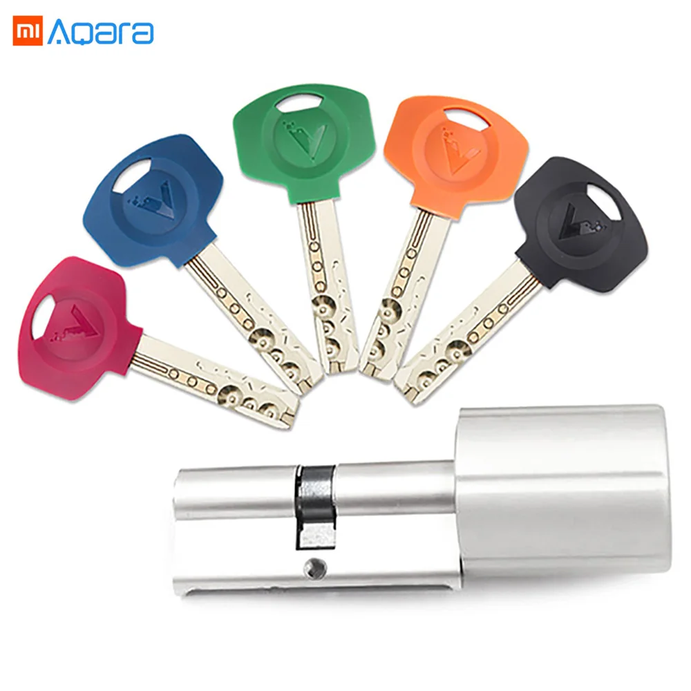 Оригинальный Xiaomi Aqara Anti theft охранной дверные замки блокировки Core Металл Security Lock с 5