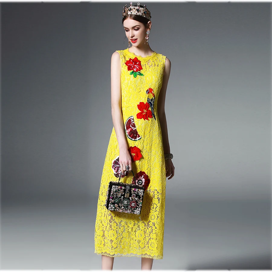 Кружево пикантные Платья для женщин Лето 2017 без рукавов выдалбливают Мода