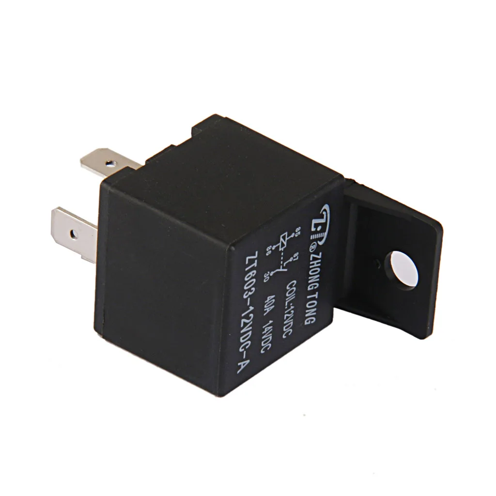 Автомобильное реле 4 Pin SPST контактное устройство Быстроразъемное 40 Amp 12V DC