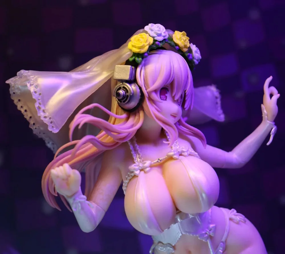 Свадебное платье с аниме Super Sonico на 10 ю годовщину ПВХ экшн статуэтки