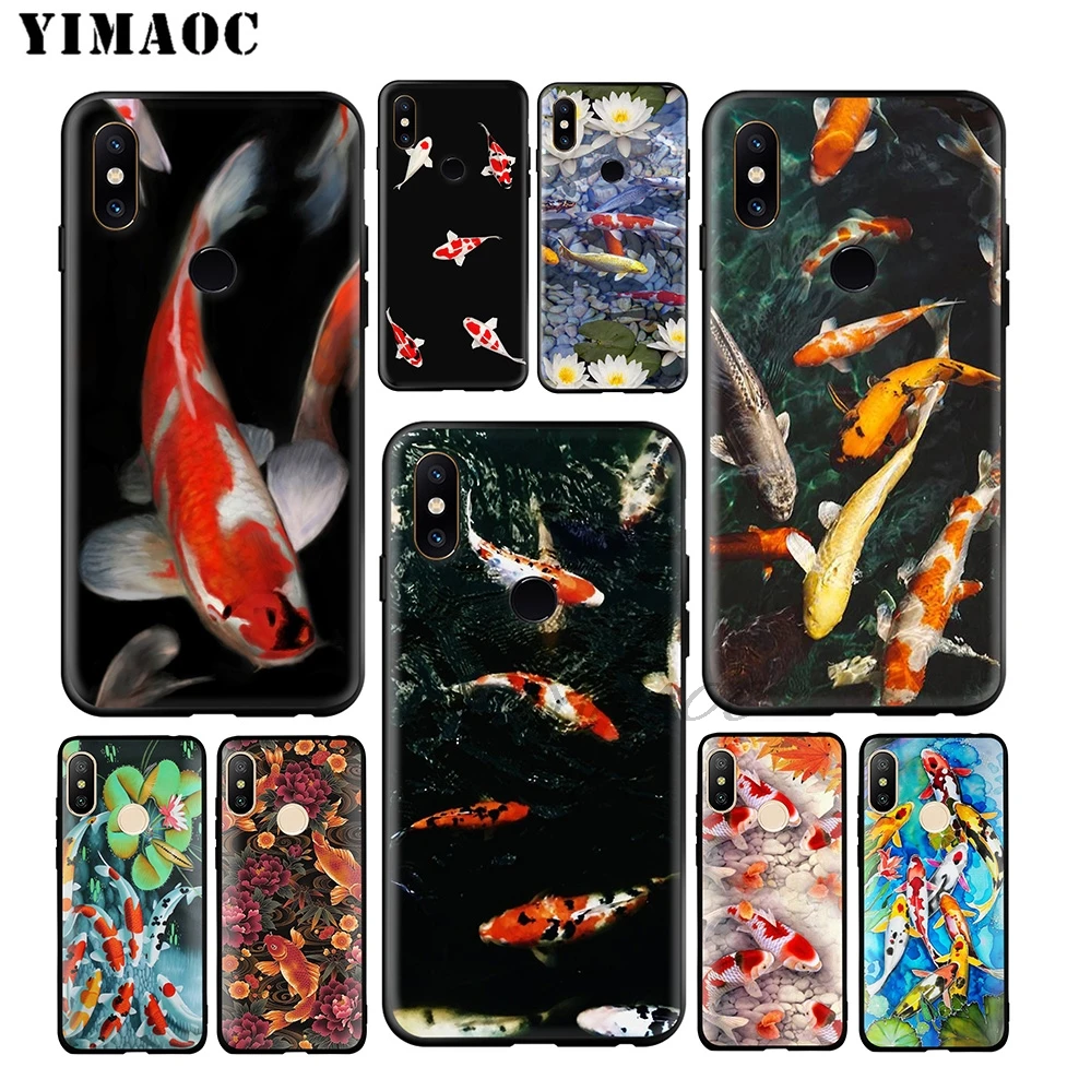 YIMAOC Koi Fish Lucky Japan Soft Case for Xiaomi Mi 9 9T 8 SE 6 MAX 3 A1 A2 Lite MIA1 MIA2 A3 CC9E CC9 Pro |