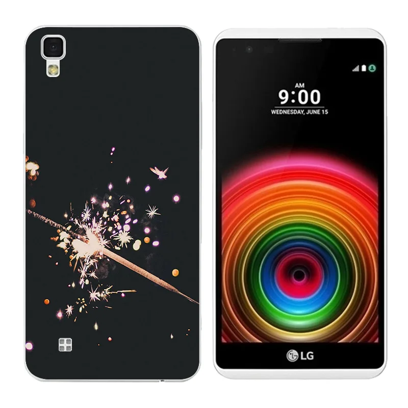 Soft TPU Cases for LG X power K210 K220 LS755 Triangle Printing Back Cover Skin Power K220DS Bags Fundas |