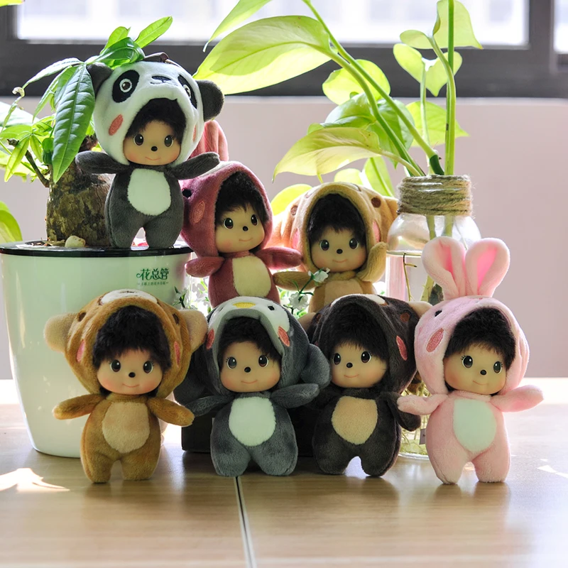 Upscale 11cm plush dolls keychain stuffed mini reborn doll as women bag decoratio kawaii pendant for friend gifts or baby toys | Игрушки и