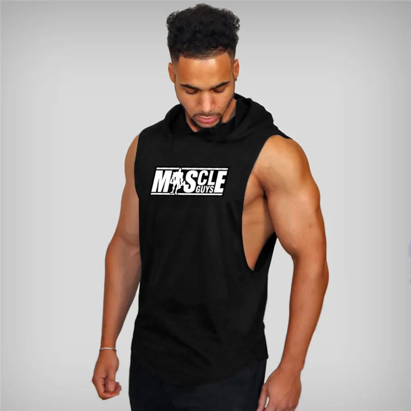 Бренд Muscleguys толстовки для бодибилдинга спортивные без рукавов Толстовка фитнеса