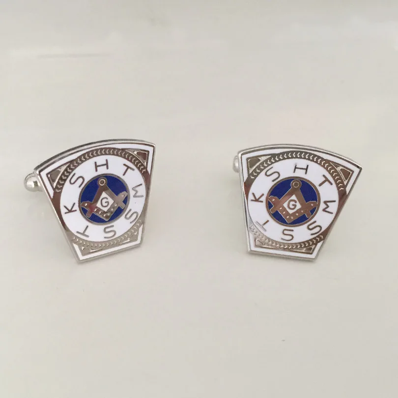 Запонки мужские серебристые в виде масонской арки 10 пар|cufflinks for mens|cufflinks