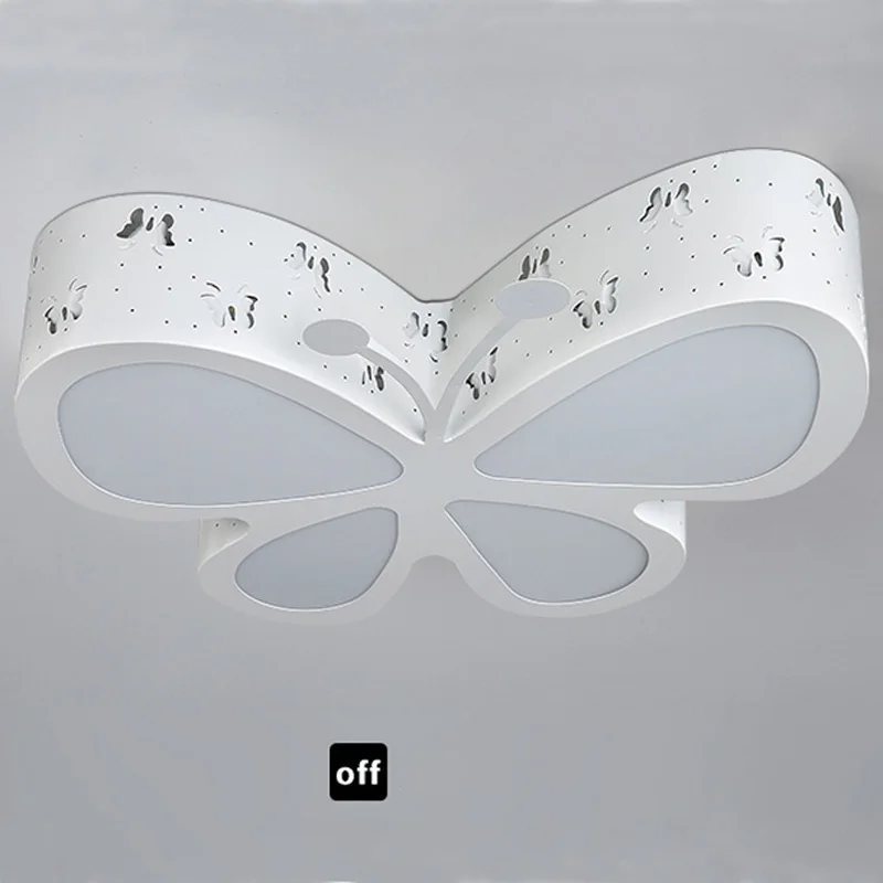 Новый современный потолочный светильник в виде бабочки для детской спальни с