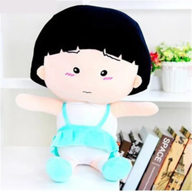 Аниме Мягкие плюшевые игрушки 40 см милая Chibi Maruko Chan День Святого Валентина