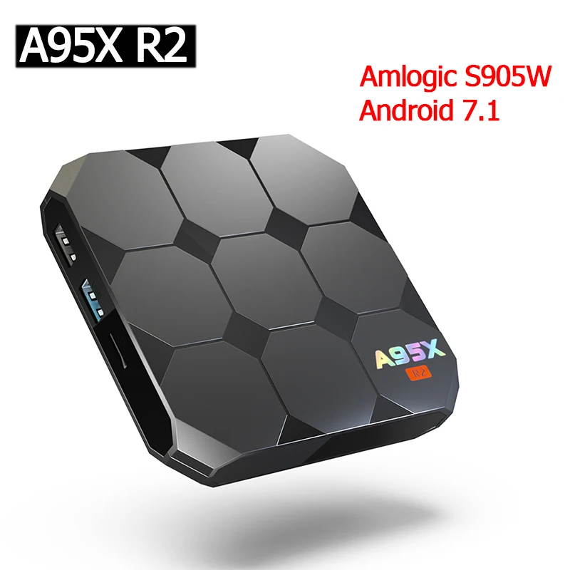 VHXSIN A95X R2 10 шт./лот android 7 1 Smart TV Box amlogic S905W четырехъядерный 2G RAM 16G ROM телеприставка |