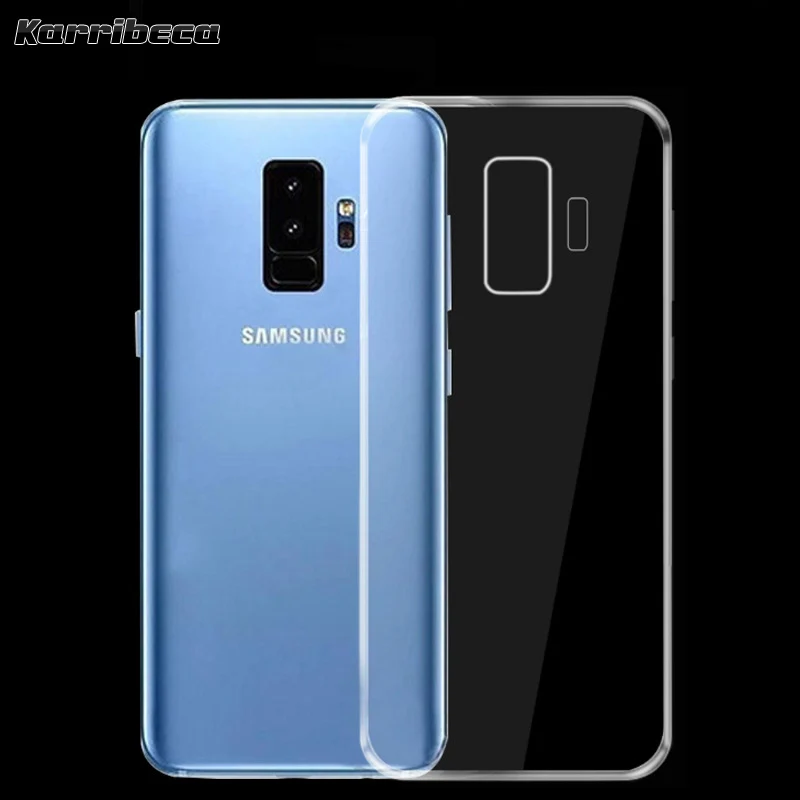 Прозрачный ультра тонкий Тонкий силиконовый чехол на samsung galaxy s9 чехлы прозрачная