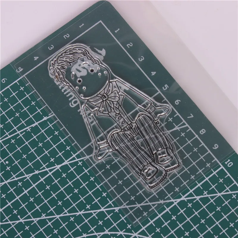 DLKSDI Cartoon boy Transparent Clear Stamp DIY Silicone Seals Scrapbooking / Card Making/Photo Album | Канцтовары для офиса и