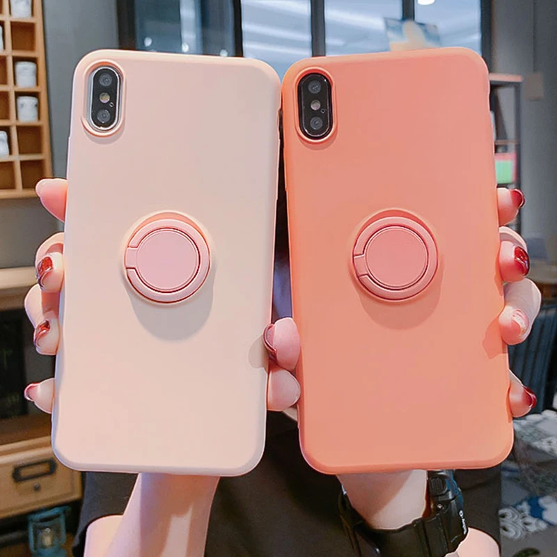 Мягкий силиконовый чехол для iPhone 11 Pro iPhone11 XS Max 6Plus 7Plus 8Plus XR X 7 8 6 S 6 S Plus силиконовый чехол-подставка