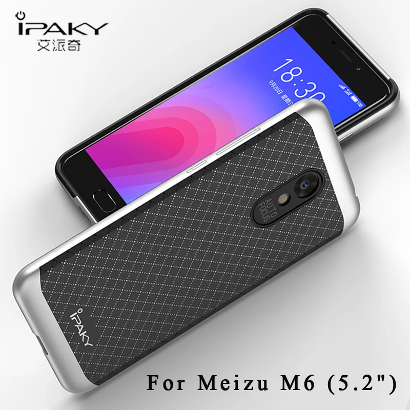 Meizu M6 Чехол iPaky роскошный силиконовый чехол для Meizu M6 Note чехол силиконовый Противоскользящий TPU чехол для Meizu M 6 Note чехол s Slim