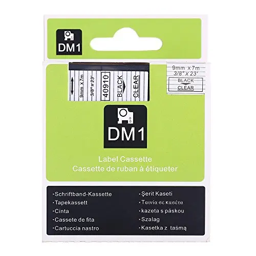 5PK Высококачественная черно-белая лента для этикеток совместимая с DYMO D1 40913 S0720680 |