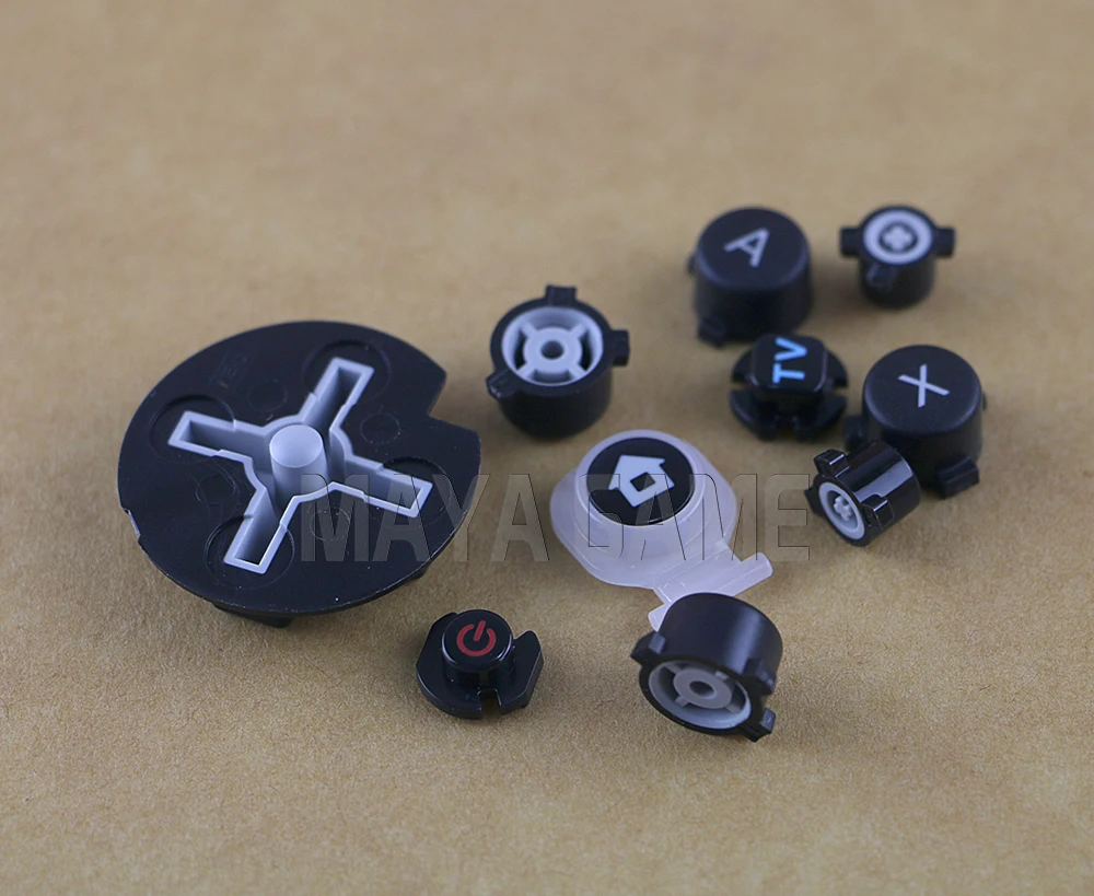 OCGAME 20 компл./лот черный Пластик кнопка включения и выключения питания & Home + ABXY D Pad