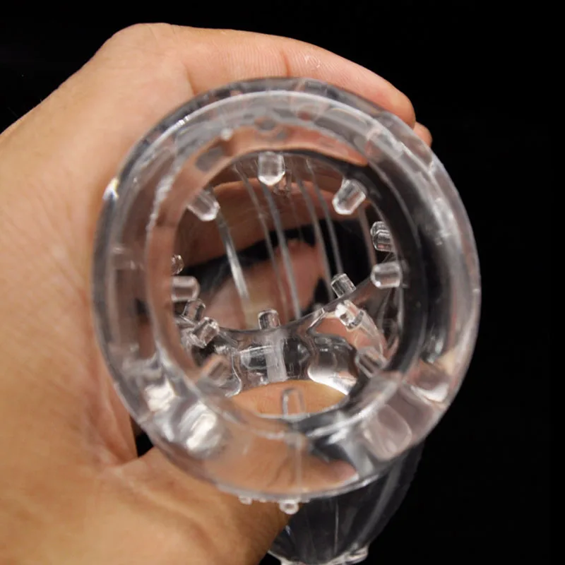 Transparent Spiked Soft Cock Cage Male Chastity Device Penis Sleeve Scrotum Bondage Sex Toys For Men Dick Sleeves | Красота и