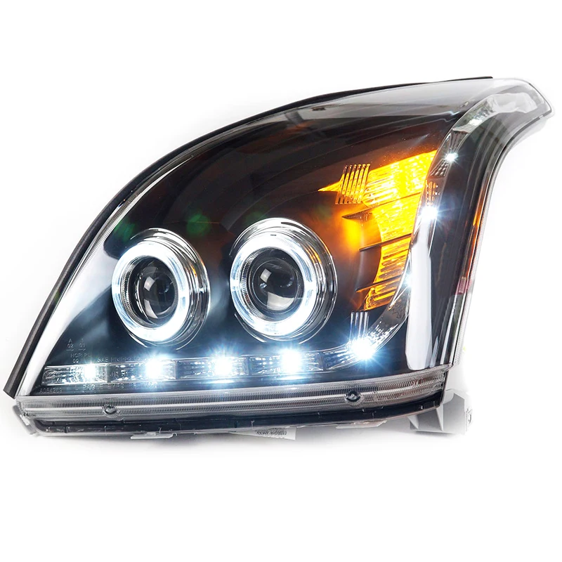Светодиодный Ангельские глазки головная лампа для фары для Toyota Prado FJ120 LC120 2003-2009 светодиодный фар линзы проектора bi xenon