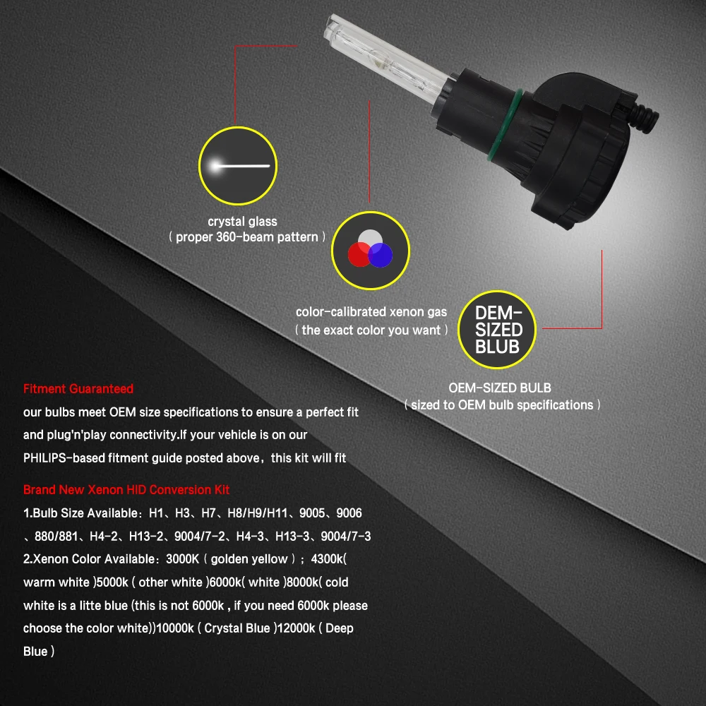 JGAUT 3000K 12000K H4 HID Автомобильные фары H1 H3 Xenon H7 H11 H13 9004 9005 9006 880 12 в 110 Вт
