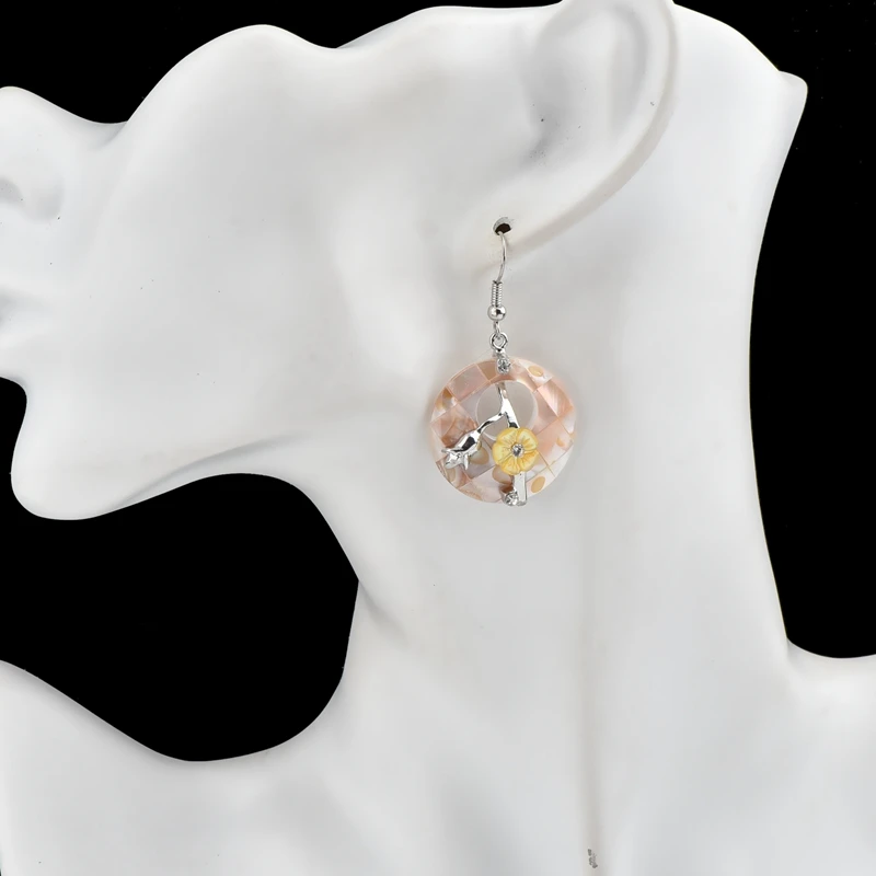 

CHICVIE Natural Stone Hollow Yellow Flowers Earrings For Women Luxury Temperament Simple Personality Jewelry Earing SER170034