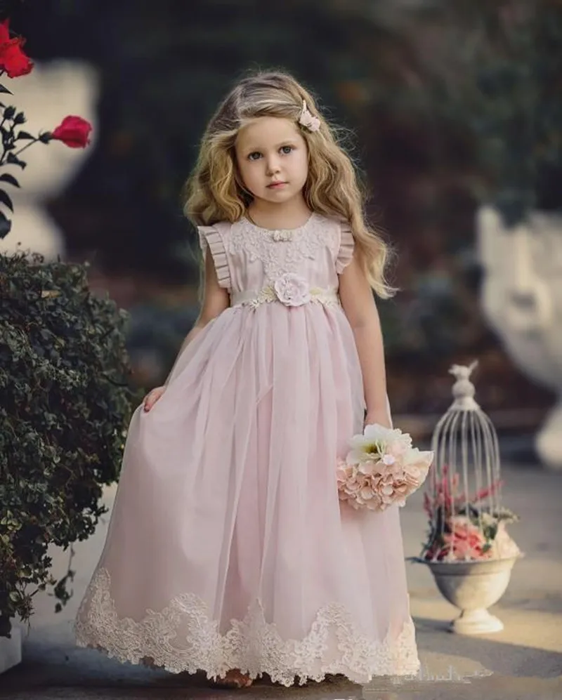 2019 милое розовое длинное кружевное платье с цветочным узором и жемчужинами для