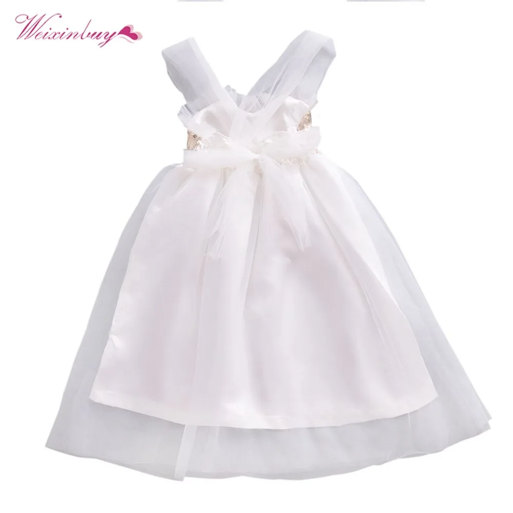 Baby Girl Princess Red White Dress Summer Tutu Wedding Birthday Party Dresses Girls Children Costume Teenager H1 | Детская одежда и