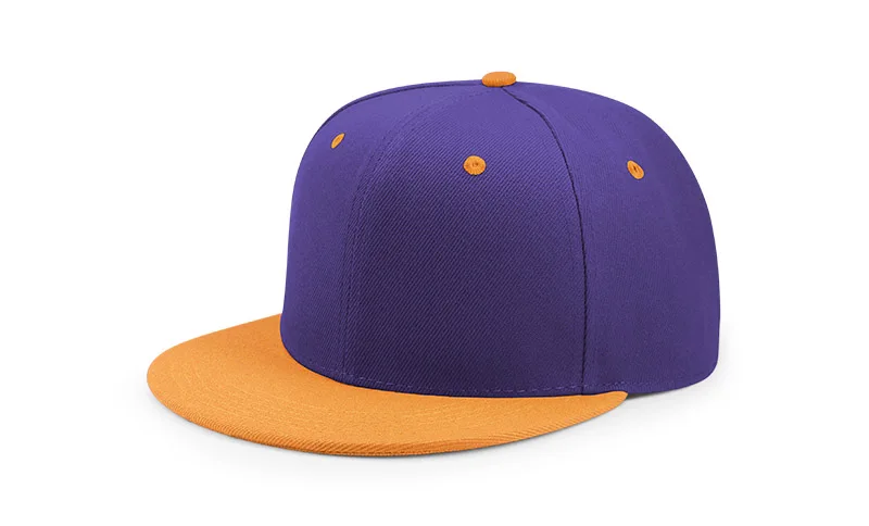 purple orange Фабрика Whlosale Индивидуальные взрослые и детские кепки Дальнобойщик изогнутый козырек бейсбольная кепка с индивидуальным логотипом/шляпы с буквами 3D бейсбольная Кепка с вышивкой - Цвет: purple orange